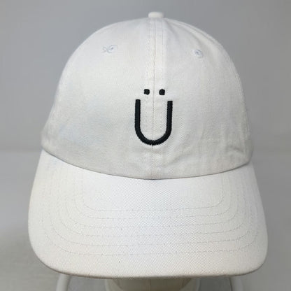 Quake City Caps Baseball Cap White OS Embroidered Logo Snapback Hat Curved Brim