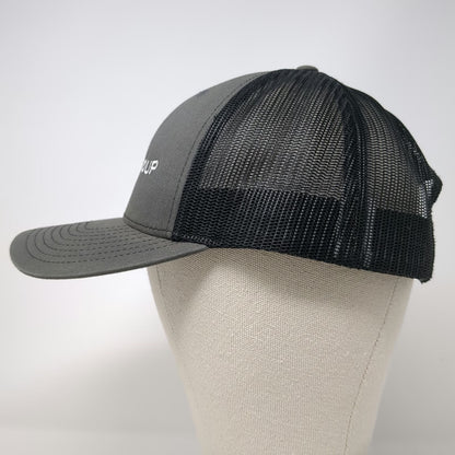 Richardson Trucker Hat Gray One Size WCL Group Oil Rig Graphic Snapback Mesh