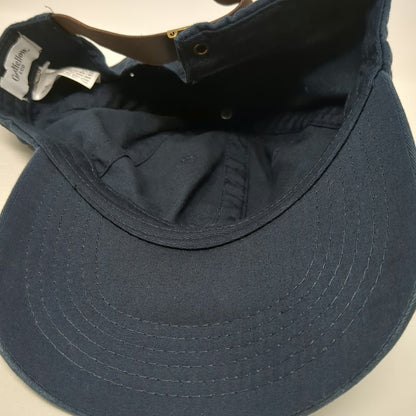 Goodfellow & Co Baseball Cap Blue One Size Strapback Leather Strap Cotton Hat