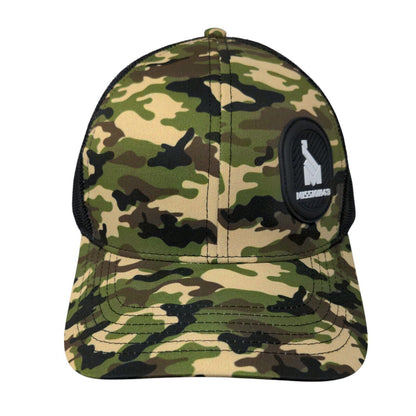 Mission43 Snapback Trucker Hat Camouflage One Size Adjustable Mesh Back 6 Panel