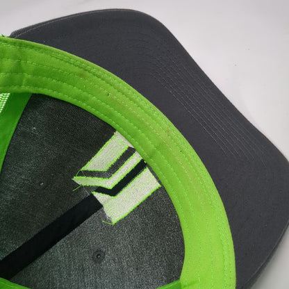 Richardson Trucker Hat Gray Green One Size Snapback Mesh Beniton Construction