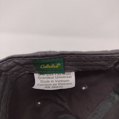 Cabela's Club Slideback Hat Gray OSFM Adjustable Embroidered Solid