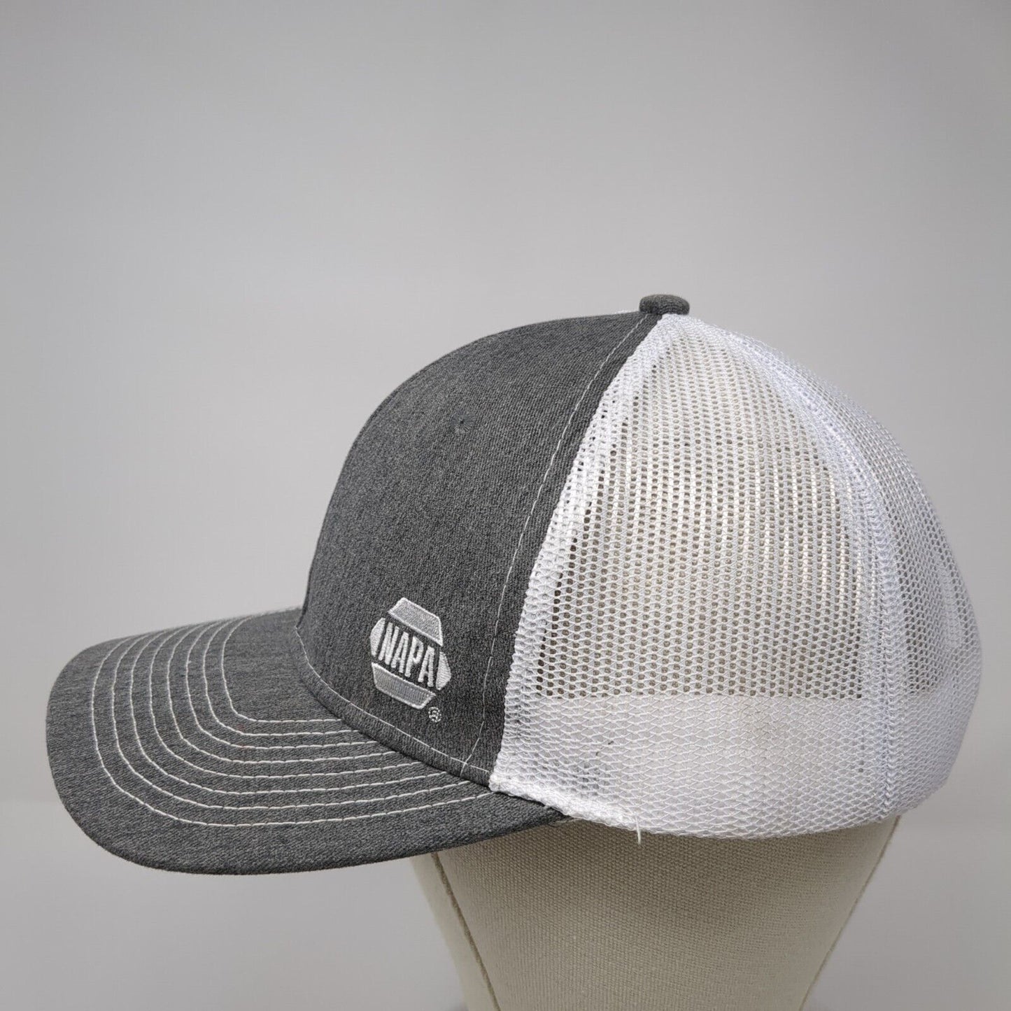 NAPA Snapback Mesh Back Trucker Hat Gray One Size 6 Panel Colorblock