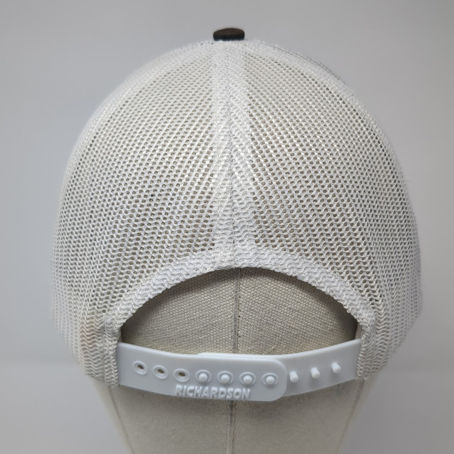 Peak Snapback Mesh Back Trucker Hat Black One Size Colorblock Richardson