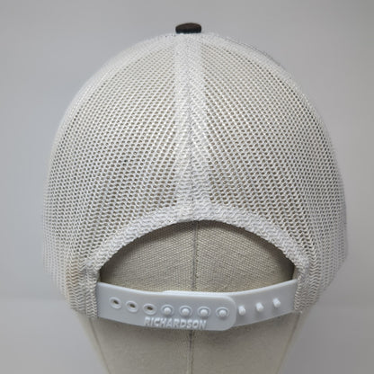 Peak Snapback Mesh Back Trucker Hat Black One Size Colorblock Richardson