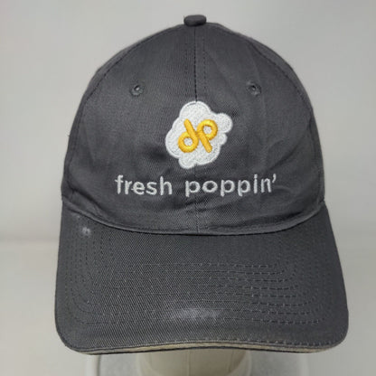 Fresh Poppin' Strapback Hat Gray One Size Adjustable Embroidered Port & Company