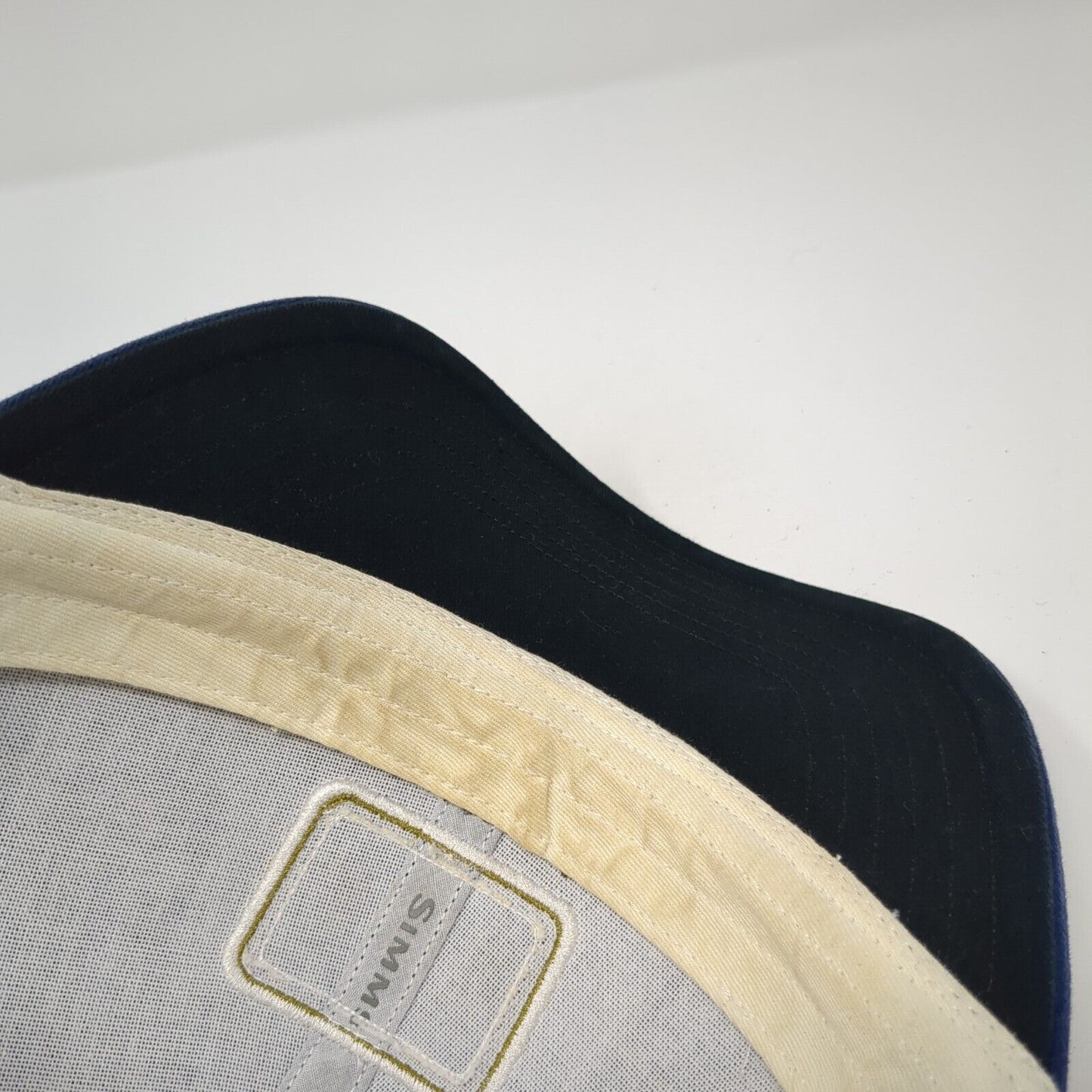 Simms Fishing Products Bozeman Montana Snapback Trucker Hat Blue OS Mesh Back