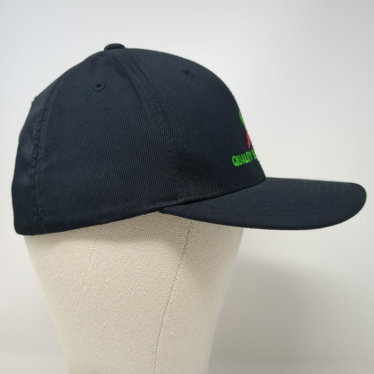 Sport-Tek Baseball Cap Black XL Flexfit Embroidered Quality Electric Logo Hat