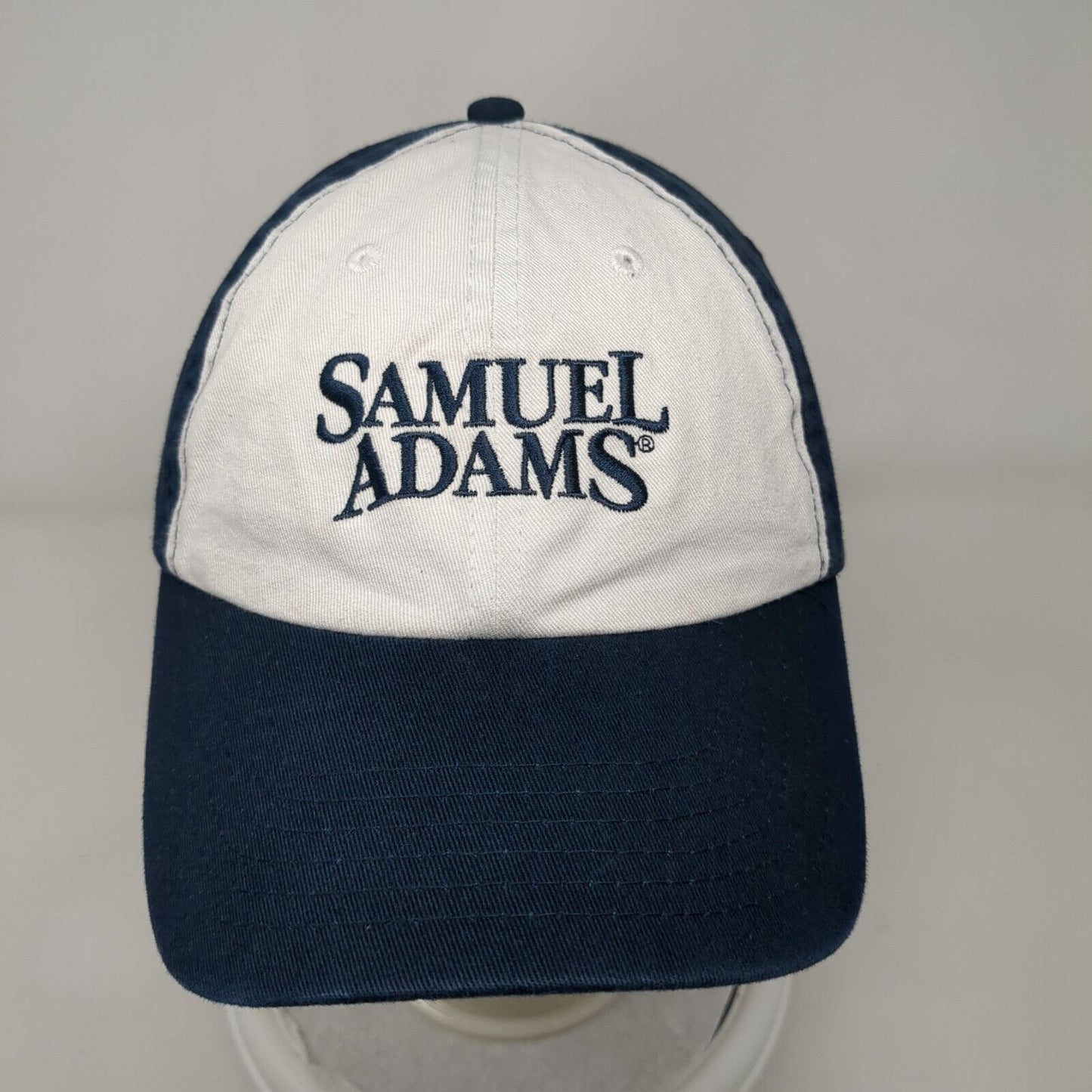 Samuel Adams Slideback Hat Blue OSFA Adjustable Embroidered 6 Panel Cotton