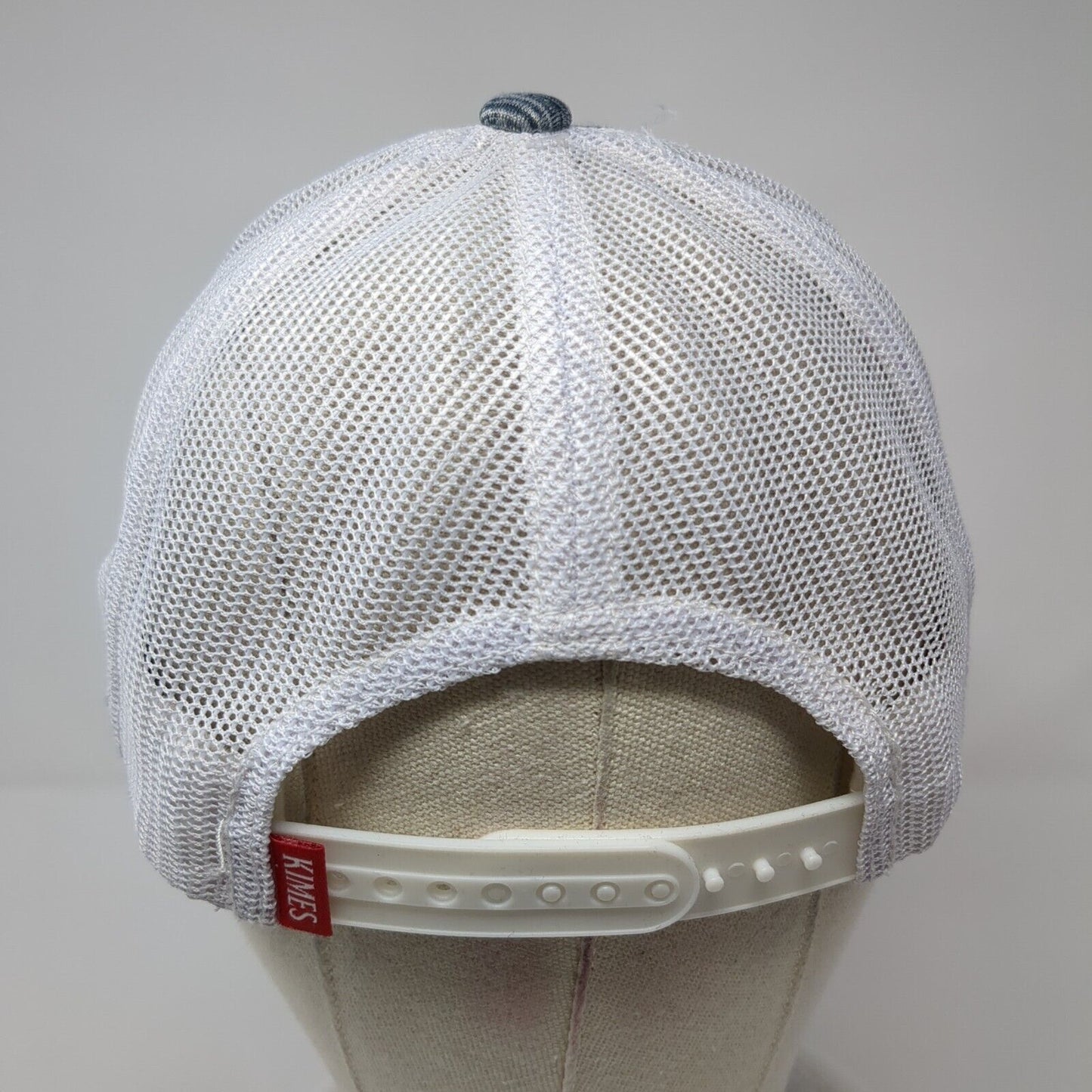 Kimes Ranch Snapback Mesh Back Trucker Hat Gray One Size Embroidered