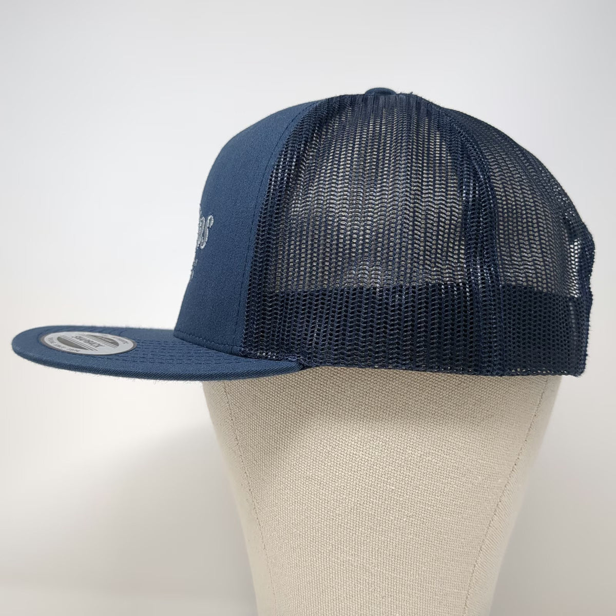 Yupoong Trucker Hat Blue One Size Cerritos Surf Town Mesh Snapback Flat Bill