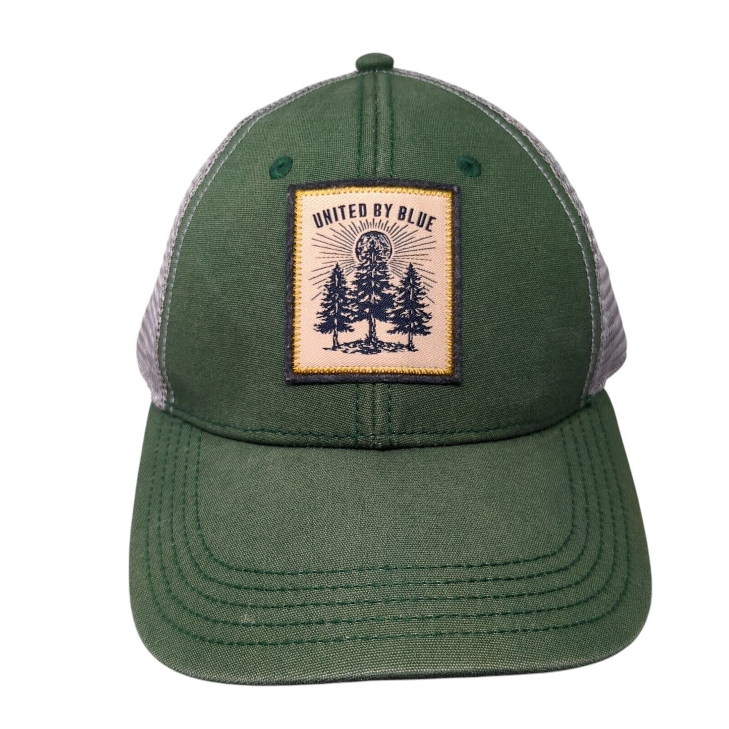 United By Blue Patch Snapback Mesh Back Trucker Hat Green One Size