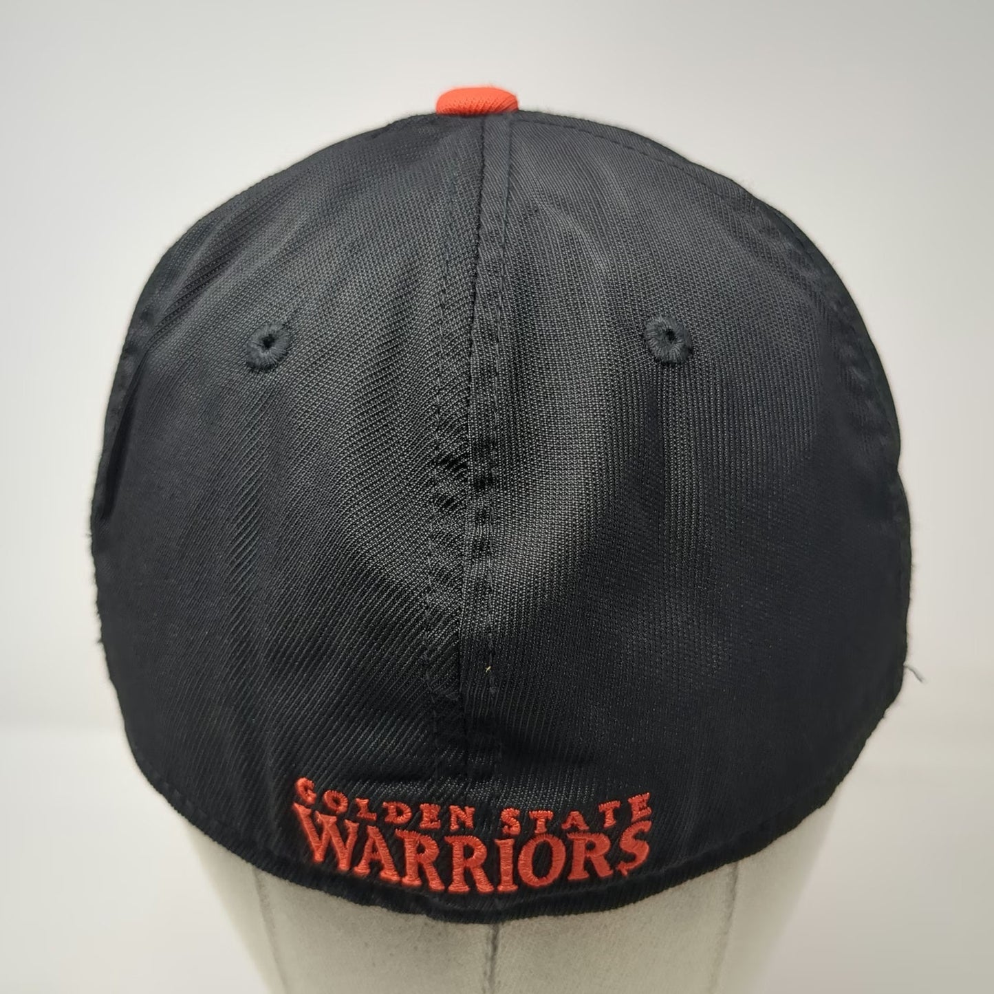 Golden State Warriors NBA Adidas Cap Black One Size Orange Underbrim Stretch