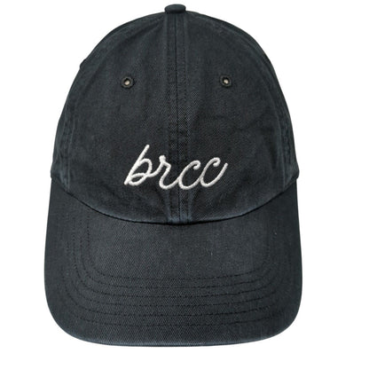 Brcc Slideback Hat Black M/L Adjustable Embroidered 6 Panel Richardson Cotton