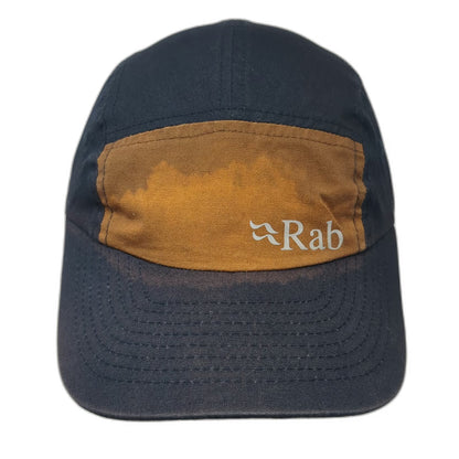 Rab 5 Panel Blue One Size Hat Organic Cotton Slideback Contrast Front Panel