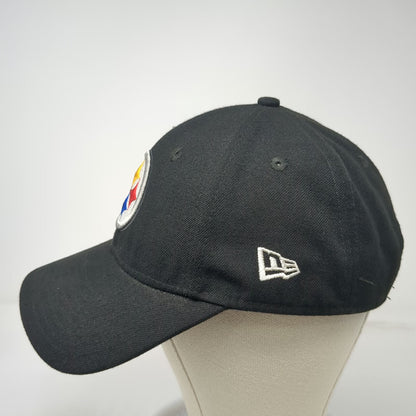 New Era Pittsburgh Steelers NFL Black Cap One Size OS Adjustable Curved Brim Hat