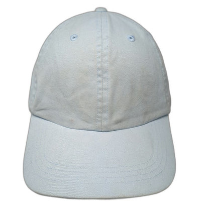 Blue Baseball Cap One Size Adjustable Blank Curved Brim Plain Solid Cotton Hat