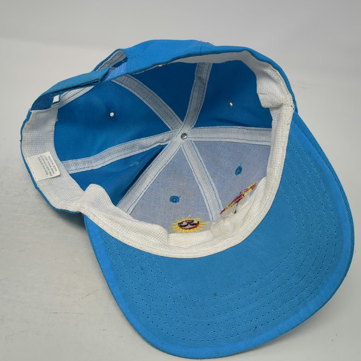 Wawa Hat Baseball Cap Blue One Size Beach Sun Umbrella Logo Polyester Strapback