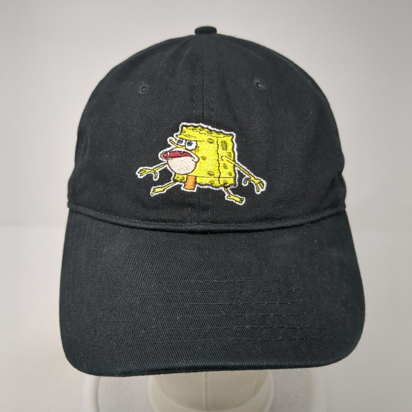 SpongBob Squarepants Slideback Baseball Cap Black OS Adjustable Nickelodeon