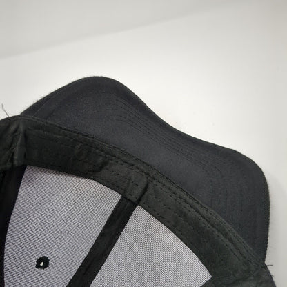 Unbranded Strapback Hat Black One Size Adjustable Vented Holes 6 Panel Blank