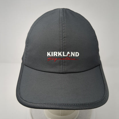 Kirkland Signature Strapback Hat Gray One Size Adjustable Breathable 6 Panel
