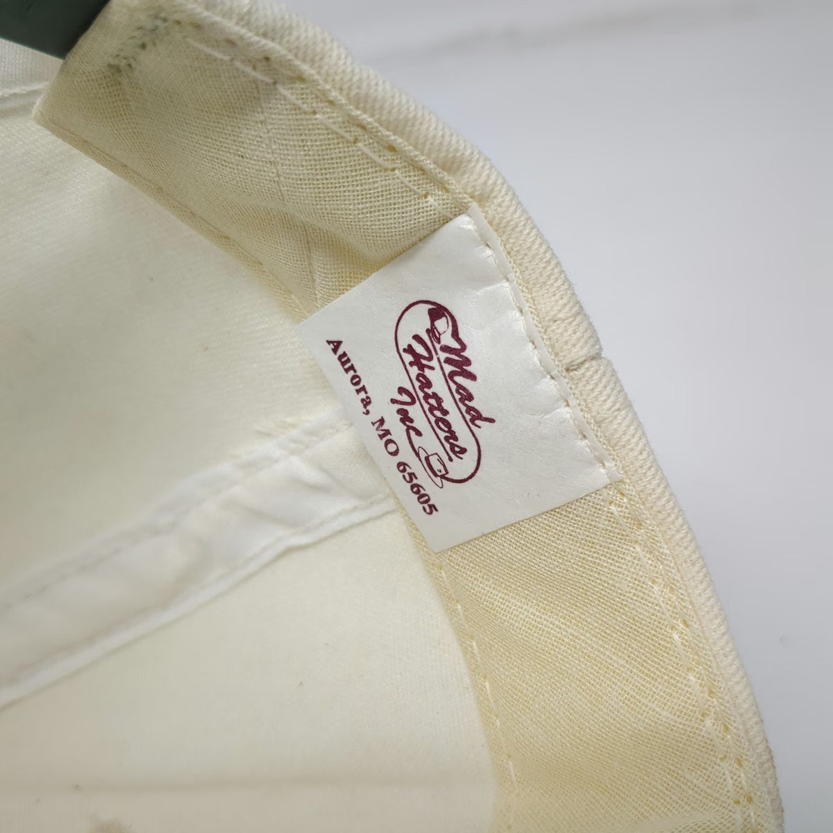 Mad Hatters Inc 5 Panel White Green Hat One Size Rope Prime Inc Springfield MO