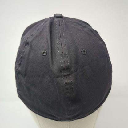 ZoomLock Fitted Hat Gray Large Embroidered 6 Panel New Era 39Thirty