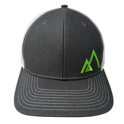 Empire Logo Snapback Mesh Back Trucker Hat Gray One Size Adjustable