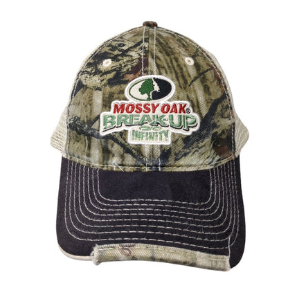 Mossy Oak Breakup Infinity Strapback Trucker Hat Camo OSFA Mesh Back