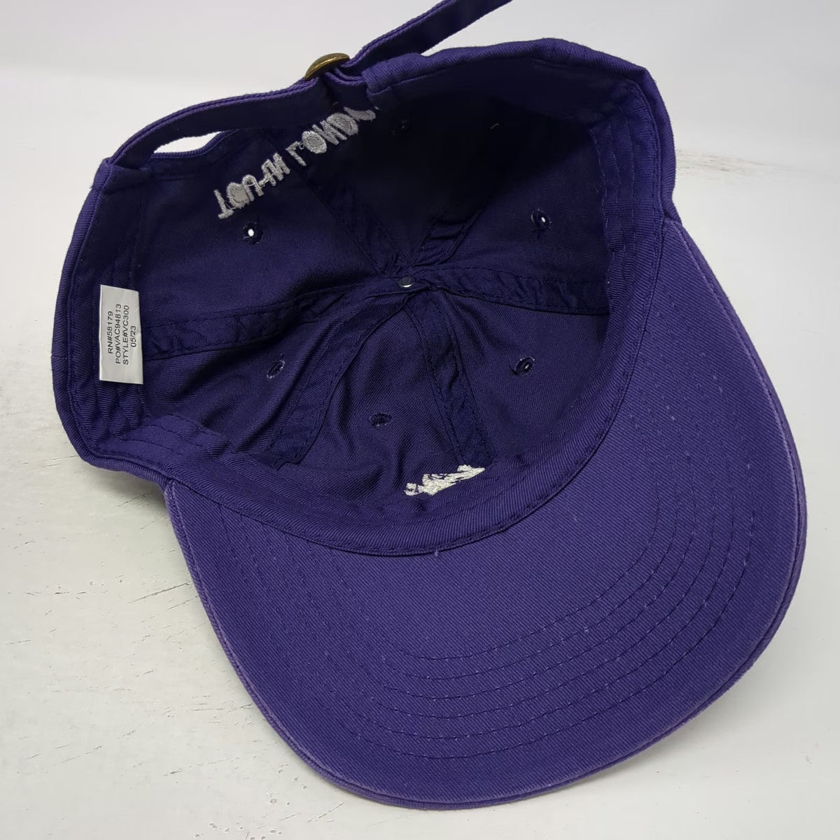 Baseball Cap Purple One Size TCU London Horned Frogs Mascot Hat Texas Christian