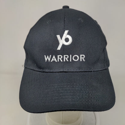 Y6 Warrior Strapback Hat Black OSFA Embroidered Adjustable Vitronic