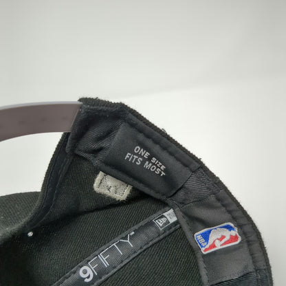 New Era San Antonio Spurs NBA Snapback Hat Black Gray One Size Flat Brim OSFM