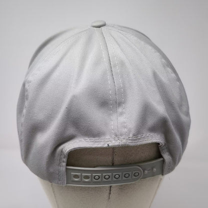 Montana Elk Mountain Scene Gray 5 Panel Snapback Hat OS Adjustable Rope Vintage