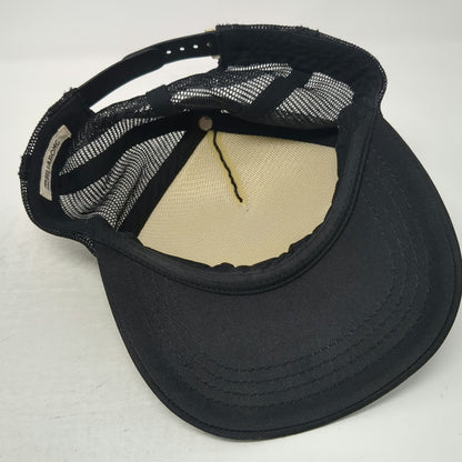 Billabong Trucker Hat Black One Size Wave Logo Mesh Back Snapback Surf Cap