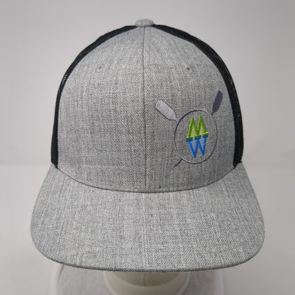 Mackay Wilderness River Trips Idaho Snapback Trucker Hat Gray One Size Mesh Back