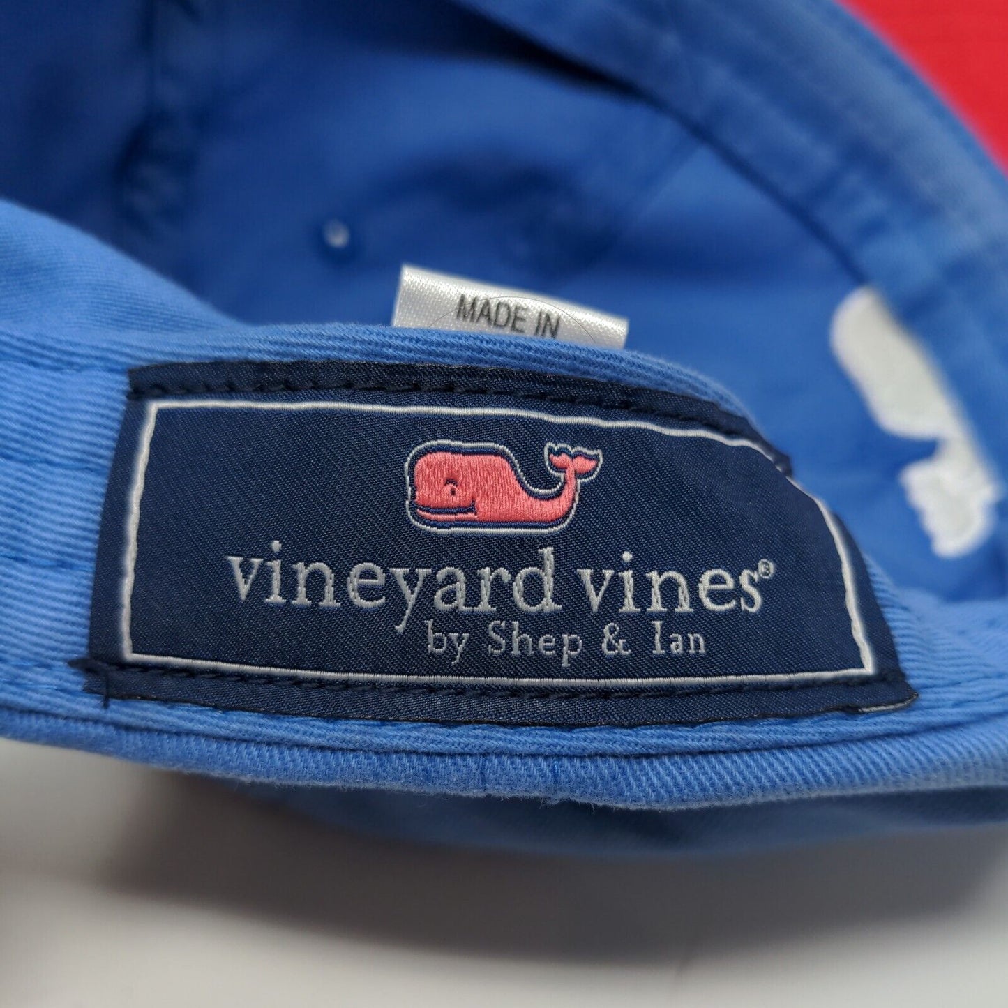 Vineyard Vines Shep & Ian Men's Slideback Hat Blue Adjustable Embroidered Logo