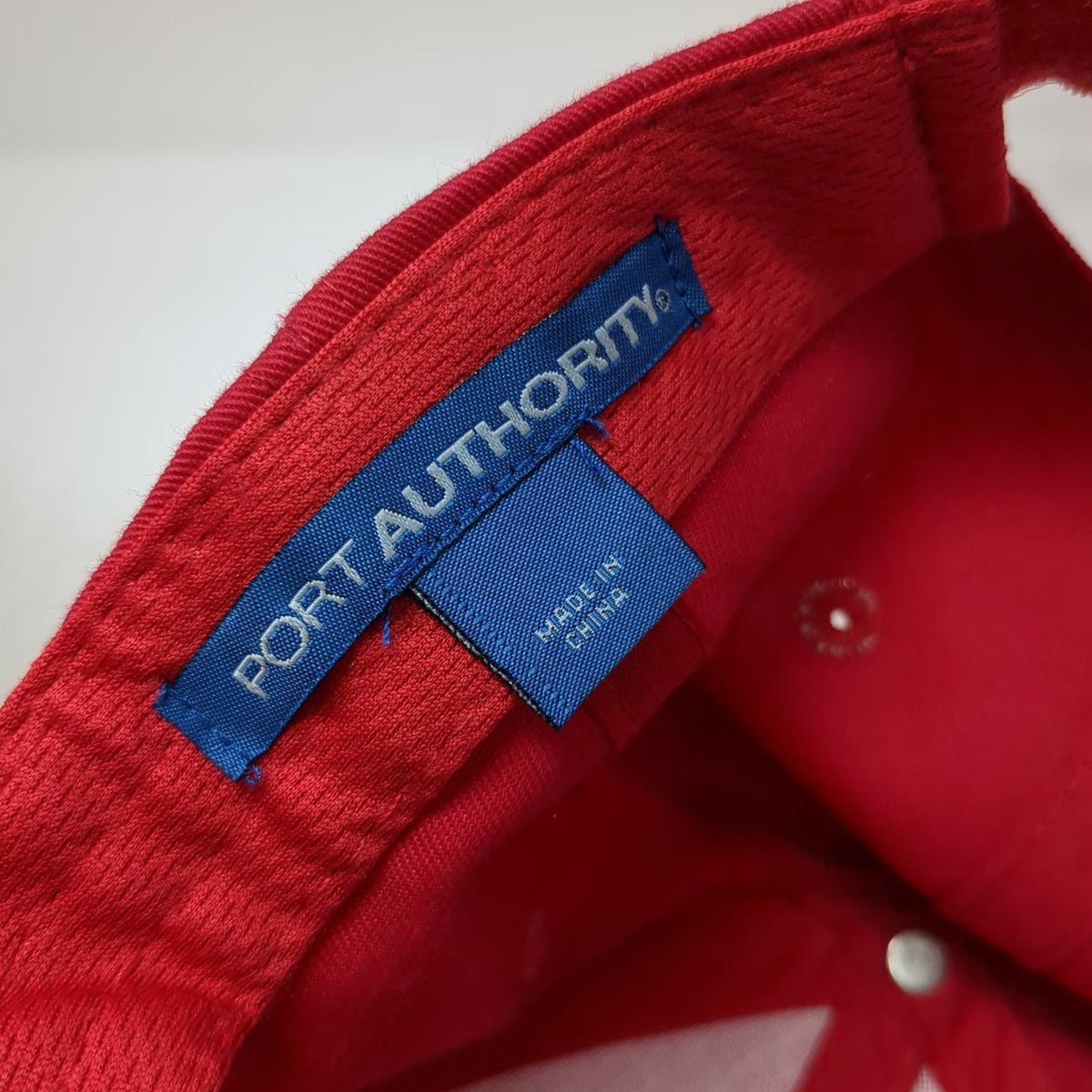Port Authority Baseball Cap Red One Size StreetBond Embroidered Strapback Hat