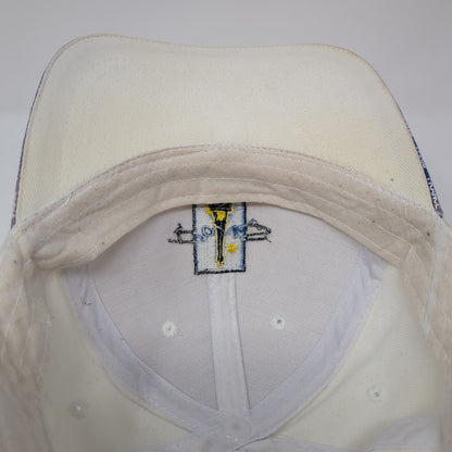 Paris France Strapback Baseball Cap Beige One Size Adjustable Embroidered