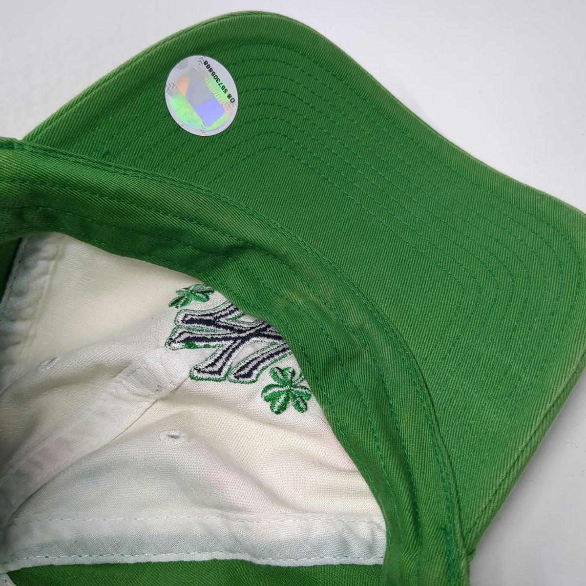 New York Yankees MLB Twins Enterprise Green Baseball Cap OSFA Shamrock Logo Hat