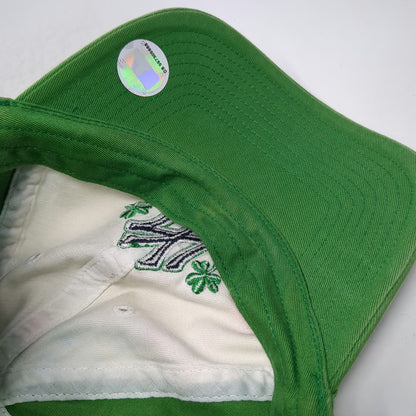 New York Yankees MLB Twins Enterprise Green Baseball Cap OSFA Shamrock Logo Hat