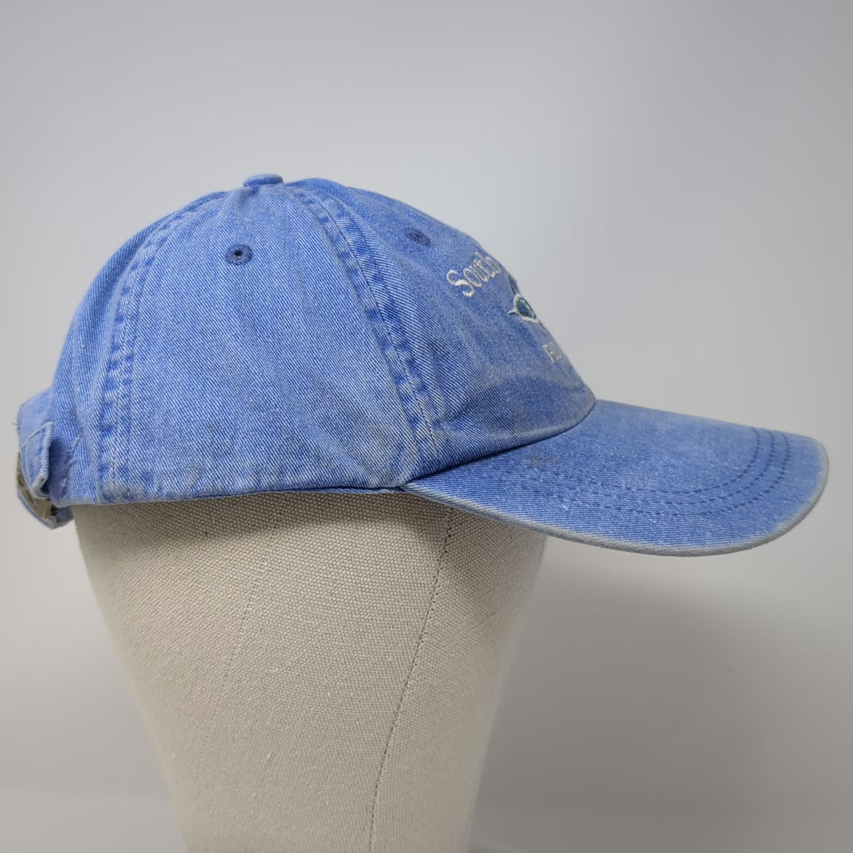 South Athletics Baseball Cap Blue One Size South Beach Florida Slideback Hat