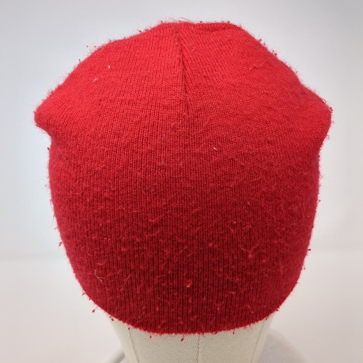 Corid Amprolium Knit Beanie Hat Red One Size Stretch Embroidered