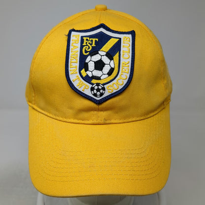 Otto Baseball Cap Yellow One Size Franklin TWP Soccer Club Strapback Hat Cotton