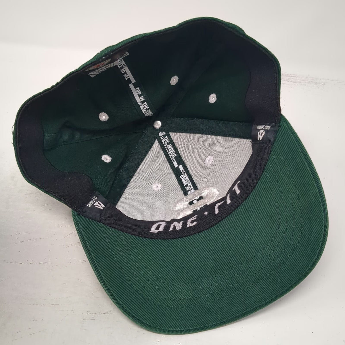 Michigan State Spartans NCAA Top of the World Fit Cap Green White One Size Hat