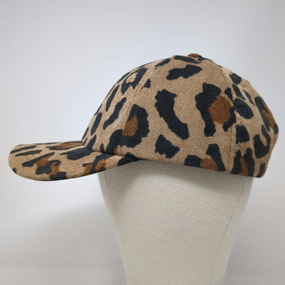 Maurices Baseball Cap Beige Black Brown One Size Leopard Animal Print Strap Hat