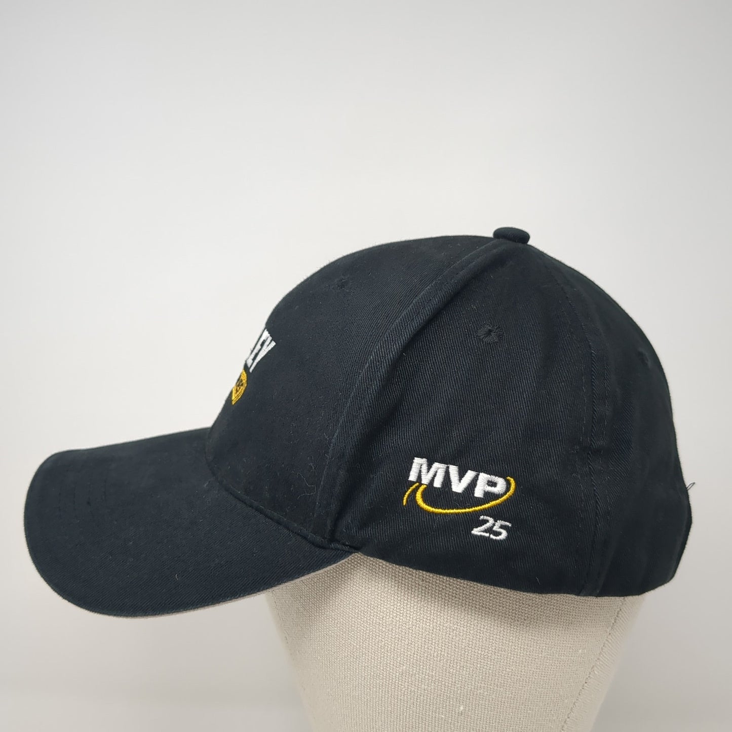 Foley Industries MVP 25 Slideback Baseball Cap Black One Size Adjustable Cotton