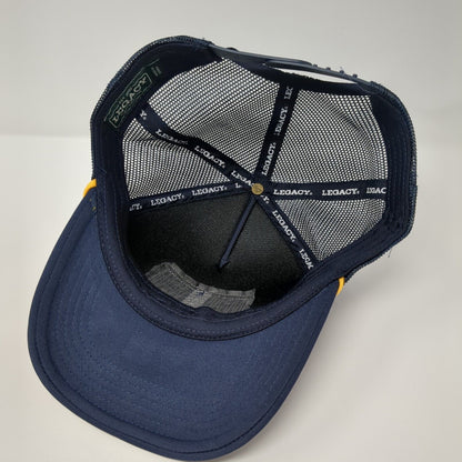 Young Life Washington Family Ranch Snapback Trucker Hat Blue OS Mesh Rope Legacy