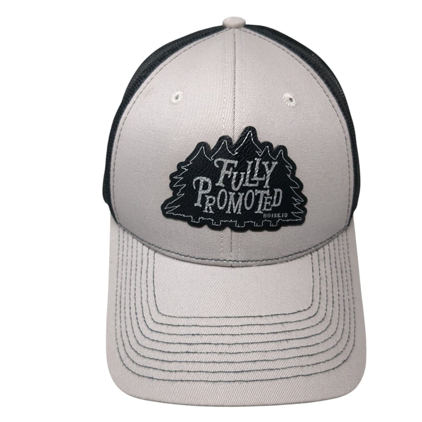 Fully Promoted Boise ID Snapback Trucker Hat Gray One Size Mesh Back