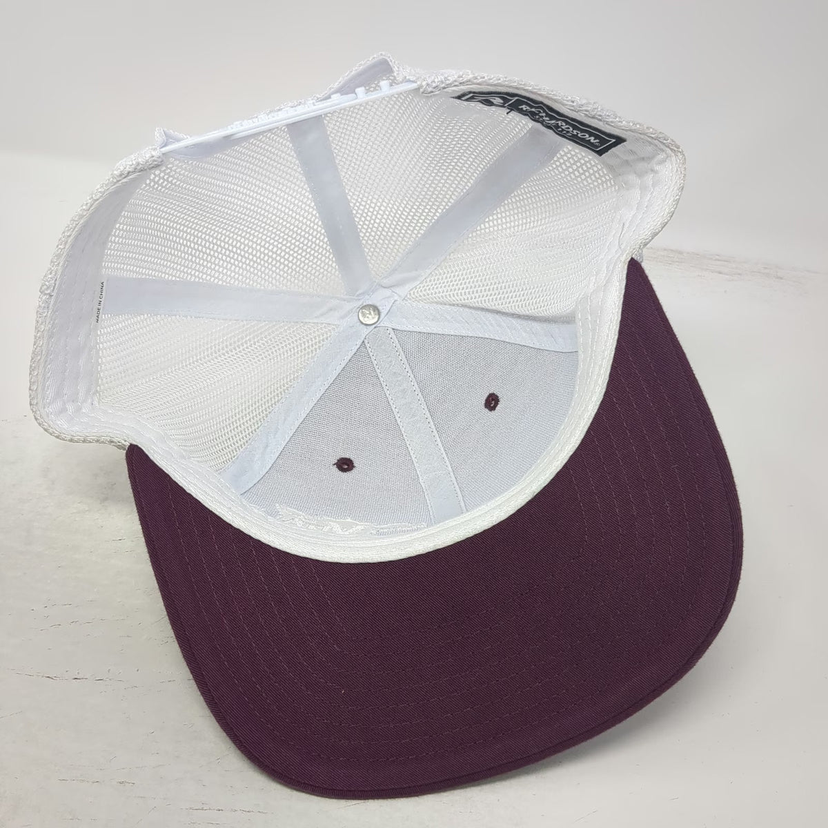 Richardson 112 Trucker Hat Red One Size Mesh Vitalix Inc Snapback Cow Logo