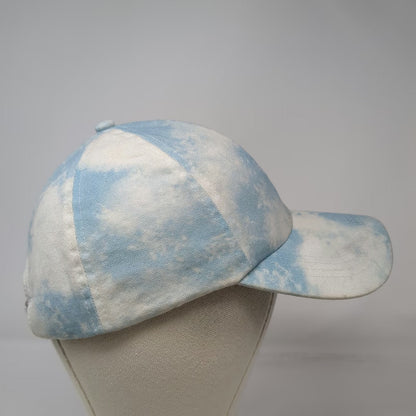 David and Young Baseball Cap Blue White One Size Tie Dye Cloud Print Cotton Hat